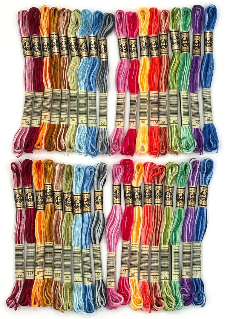 DMC Embroidery Floss Pack - Variegated - 8.7 Yards - 36 skeins - Image 5